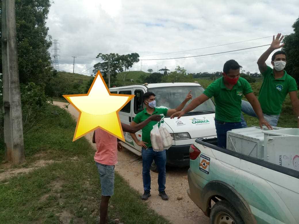 Camacã: Famílias de Leoventura e Zona Rural recebem alimentos e outras necessidades


